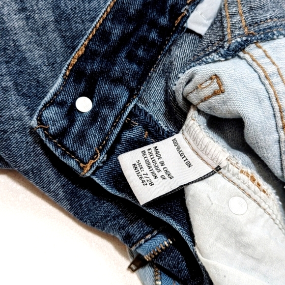 Blue Savvy | Two Tone | Denim Shorts | Boho Chic | Casual | Vacation | Beach - Picture 6 of 6